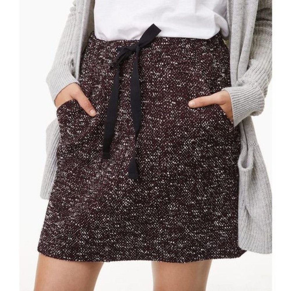 NWOT LOFT tweed mini skirt